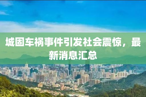 城固车祸事件引发社会震惊，最新消息汇总