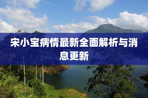 宋小宝病情最新全面解析与消息更新