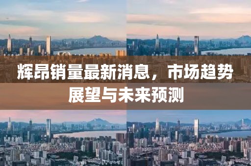辉昂销量最新消息，市场趋势展望与未来预测