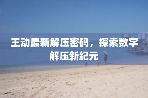 王动最新解压密码，探索数字解压新纪元