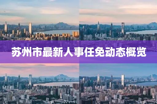 苏州市最新人事任免动态概览