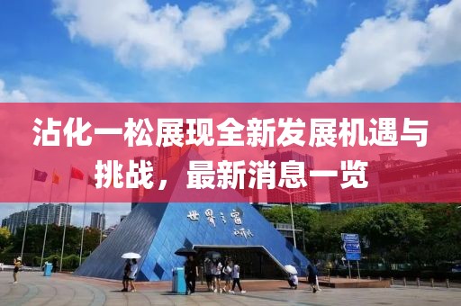 沾化一松展现全新发展机遇与挑战，最新消息一览