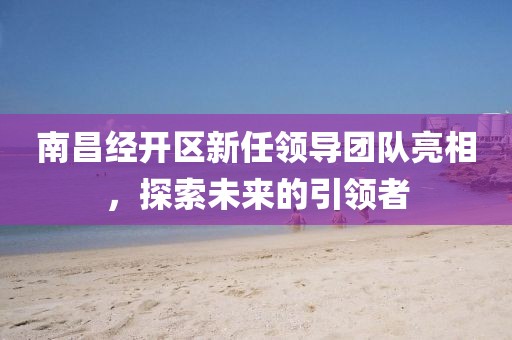 南昌经开区新任领导团队亮相，探索未来的引领者