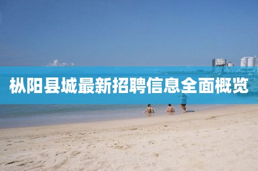 枞阳县城最新招聘信息全面概览