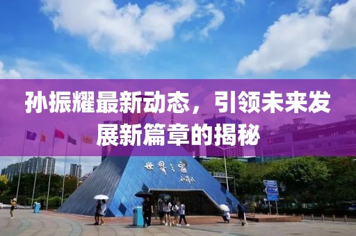 孙振耀最新动态，引领未来发展新篇章的揭秘