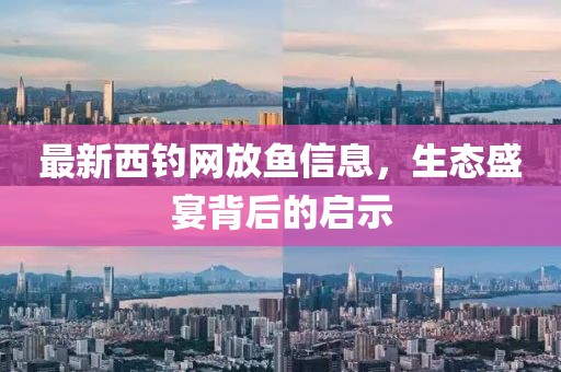 最新西钓网放鱼信息，生态盛宴背后的启示