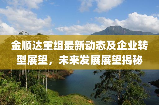 金顺达重组最新动态及企业转型展望，未来发展展望揭秘