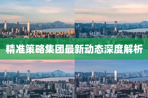 精准策略集团最新动态深度解析