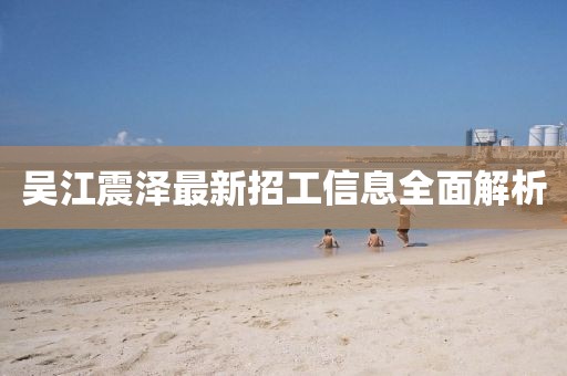吴江震泽最新招工信息全面解析