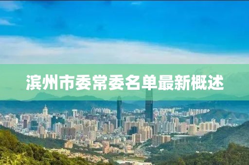 滨州市委常委名单最新概述
