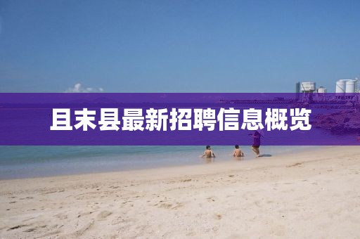 且末县最新招聘信息概览