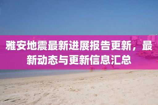 雅安地震最新进展报告更新，最新动态与更新信息汇总