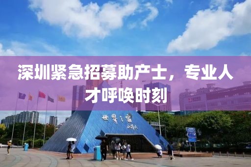 深圳紧急招募助产士，专业人才呼唤时刻