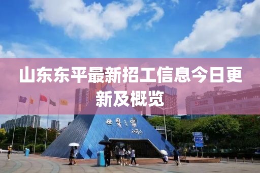 山东东平最新招工信息今日更新及概览