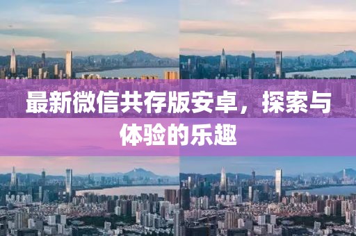 最新微信共存版安卓，探索与体验的乐趣