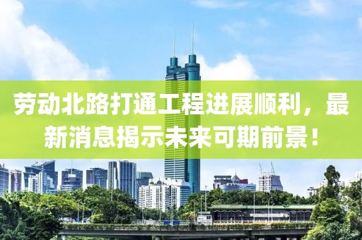 劳动北路打通工程进展顺利，最新消息揭示未来可期前景！