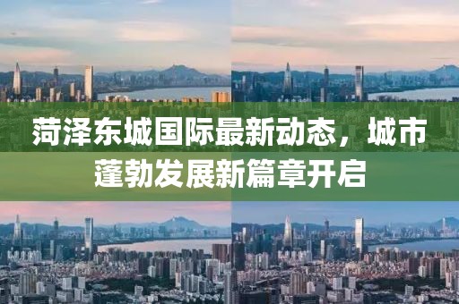 菏泽东城国际最新动态，城市蓬勃发展新篇章开启