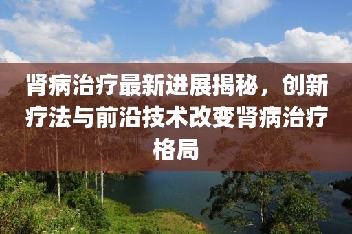 肾病治疗最新进展揭秘，创新疗法与前沿技术改变肾病治疗格局