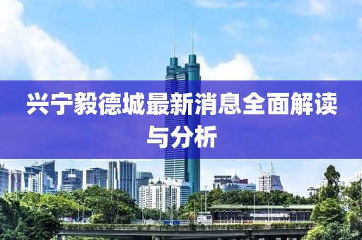兴宁毅德城最新消息全面解读与分析