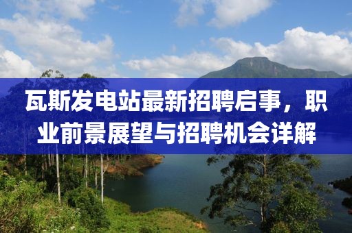 瓦斯发电站最新招聘启事，职业前景展望与招聘机会详解
