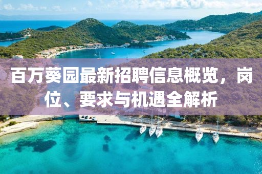 百万葵园最新招聘信息概览，岗位、要求与机遇全解析