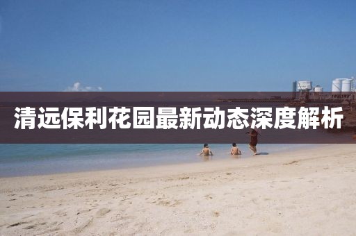 清远保利花园最新动态深度解析