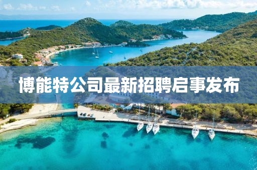 博能特公司最新招聘启事发布