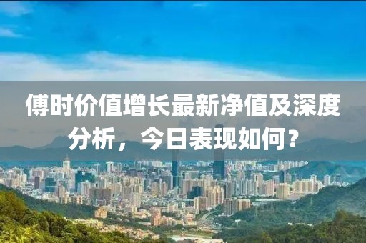傅时价值增长最新净值及深度分析，今日表现如何？