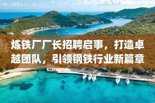 炼铁厂厂长招聘启事，打造卓越团队，引领钢铁行业新篇章