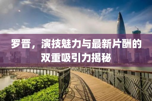 罗晋，演技魅力与最新片酬的双重吸引力揭秘