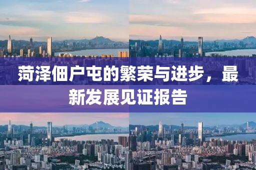 菏泽佃户屯的繁荣与进步，最新发展见证报告