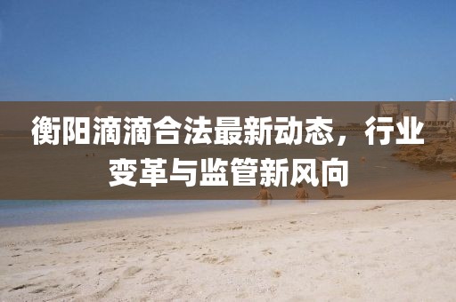 衡阳滴滴合法最新动态，行业变革与监管新风向
