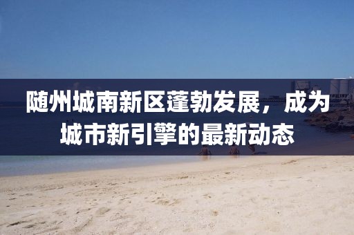 随州城南新区蓬勃发展，成为城市新引擎的最新动态