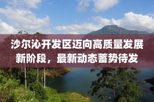 沙尔沁开发区迈向高质量发展新阶段，最新动态蓄势待发