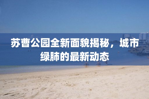 苏曹公园全新面貌揭秘，城市绿肺的最新动态