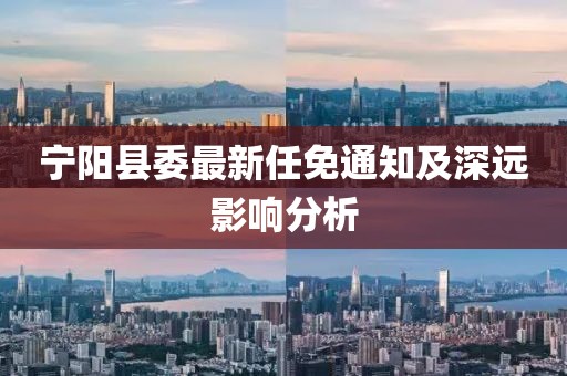 宁阳县委最新任免通知及深远影响分析