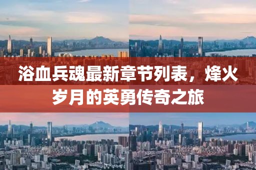 浴血兵魂最新章节列表，烽火岁月的英勇传奇之旅