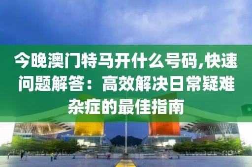 今晚澳门特马开什么号码,快速问题解答：高效解决日常疑难杂症的最佳指南