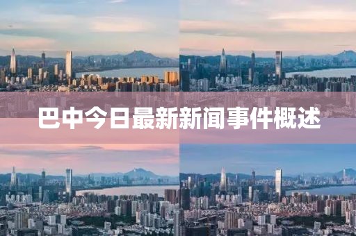 巴中今日最新新闻事件概述