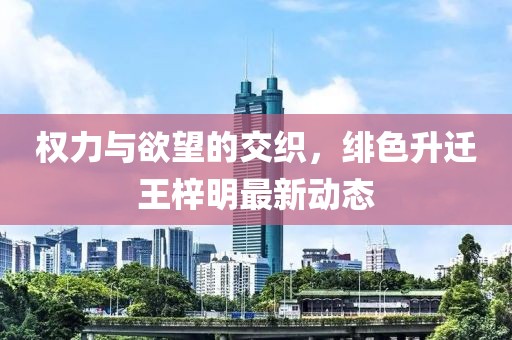 权力与欲望的交织，绯色升迁王梓明最新动态
