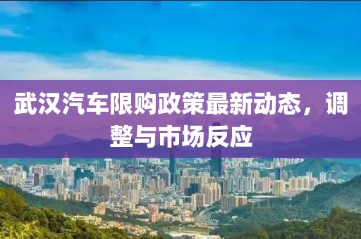 武汉汽车限购政策最新动态，调整与市场反应