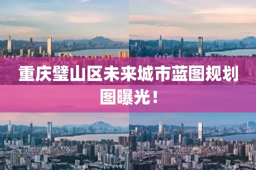 重庆璧山区未来城市蓝图规划图曝光！