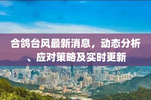 合鸽台风最新消息，动态分析、应对策略及实时更新