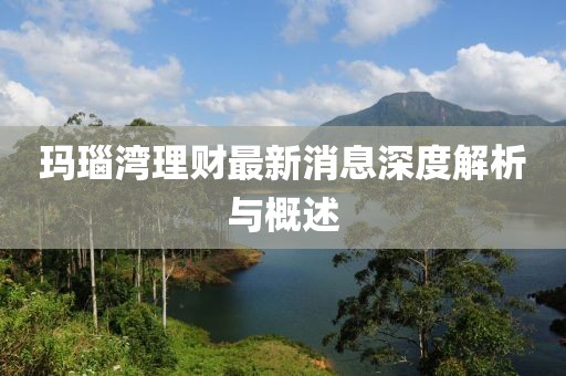 玛瑙湾理财最新消息深度解析与概述