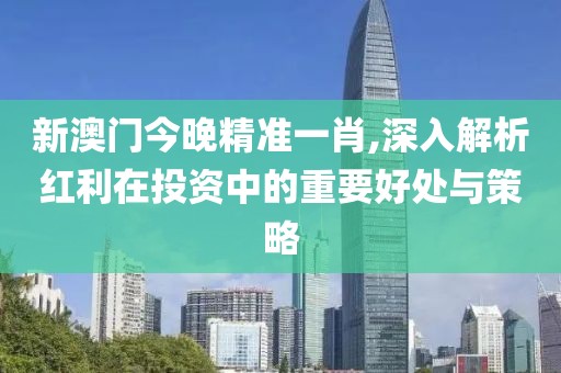 新澳门今晚精准一肖,深入解析红利在投资中的重要好处与策略