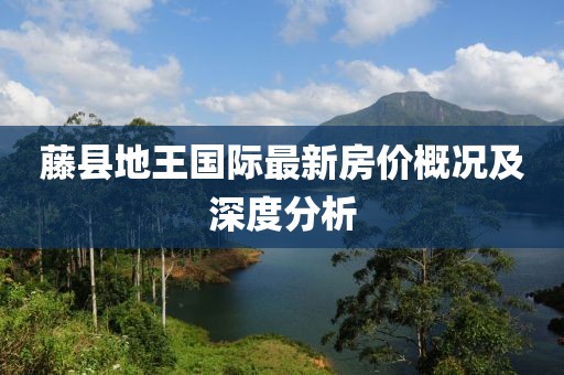 藤县地王国际最新房价概况及深度分析
