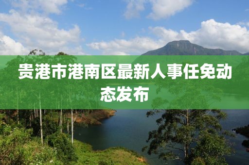 贵港市港南区最新人事任免动态发布