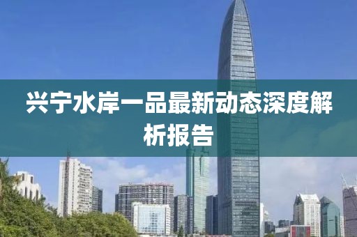兴宁水岸一品最新动态深度解析报告