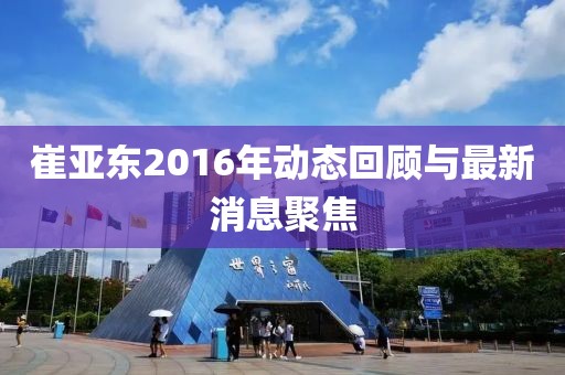 崔亚东2016年动态回顾与最新消息聚焦