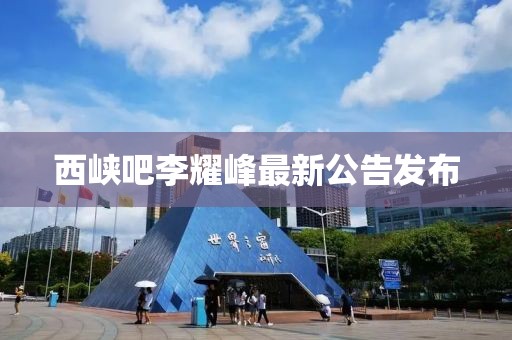 西峡吧李耀峰最新公告发布